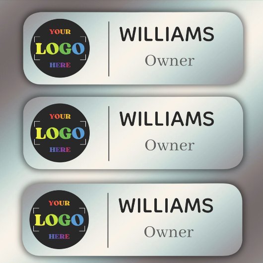 Trendy Silver Safety Button Name Magnetic Custom L