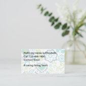 Trendy Simple Babysitting Business Cards Visitenkarte (Stehend Vorderseite)