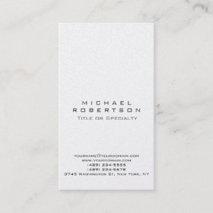Trendy Simple Clean Elegante Moderne Visitenkarte
