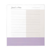 Trendy Simple Colorblock Notizblock (Vorderseite)