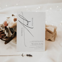 Trendy Simple Elegant Script Wedding
