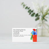 Trendy Simple House Clearing Business Cards Visitenkarte (Stehend Vorderseite)