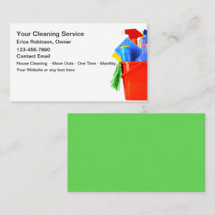 Trendy Simple House Clearing Business Cards Visitenkarte