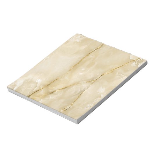 Trendy Simple Marble Stone Texture Notizblock (Rotiert)
