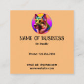 Trendy Simple Pet Veterinarian Clinic Terminkarte (Rückseite)