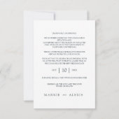 Trendy Simple Postponed Wedding Photo Instant (Rückseite)