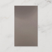 Trendy Simple Schlicht Beige Business Card Visitenkarte (Rückseite)