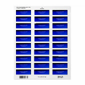 Trendy Simple Schlicht Blue Black Elegante Moderne (Vorne)