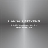 Trendy Simple Schlicht Gray Elegante Modernste Aufkleber (Vorderseite)