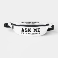 Trendy Simple Schwarz-weiß Volunteer Frage Minimal