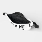 Trendy Simple Schwarz-weiß Volunteer Frage Minimal Bauchtasche (Offen)