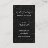 Trendy Simple / Speckled Visitenkarte (Rückseite)