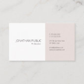 Trendy Simple Template Elegant Beruflich Cool Visitenkarte (Vorderseite)