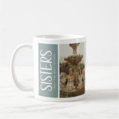 Trendy SISTERS 2 Foto & Quote - Geschenk behalten Kaffeetasse (Links)
