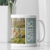 Trendy SISTERS 2 Foto & Quote - Geschenk behalten Kaffeetasse