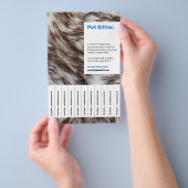 Trendy Sitzservice für Haustiere und modernes Foto Flyer (Handgriff)