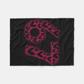 Trendy Six Seven Viral Sketch Heart 67 Cute Valent Fleecedecke (Vorderseite (Horizontal))