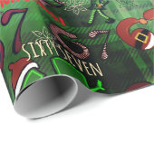 Trendy Sixty Seven  Wrapping Paper I Lucky 67 Geschenkpapier (Rolleneckpunkt)