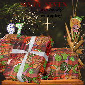 Trendy  Sixty Seven  Wrapping Paper I red plaid Geschenkpapier