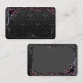 Trendy Skelettköpfe in Grays mit Goth Framing Visitenkarte (Vorne/Hinten)