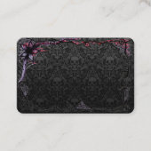 Trendy Skelettköpfe in Grays mit Goth Framing Visitenkarte (Vorderseite)