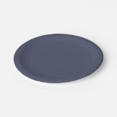 Trendy Slate Blue Gray - Paper Tellers Pappteller (Schrägansicht)