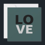 Trendy Slate Gray Background Liebe Wedding<br><div class="desc">Sie können die Schriftart und Farben leicht ändern. Sie können auch Ihr Logo und das Hintergrundbild hinzufügen,  wie Sie möchten.</div>