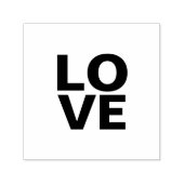 Trendy Slate Gray Background Liebe Wedding Permastempel (Design)