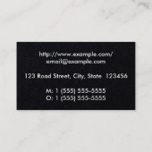 Trendy & Sleek Paralegal Business Card Visitenkarte (Rückseite)