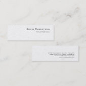 Trendy Slim Script Charming Business Card Mini Visitenkarte (Vorne/Hinten)
