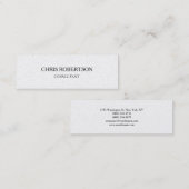 Trendy Slim Skinny Two-Side-Visitenkarte Mini Visitenkarte (Vorne/Hinten)