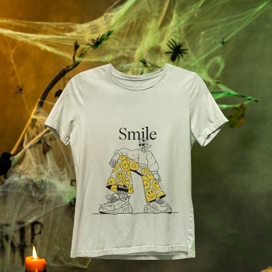 Trendy Smile Face Streetwear T - Shirt