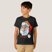 Trendy Smiling Santa Merry Weihnachten T-Shirt (Vorne ganz)