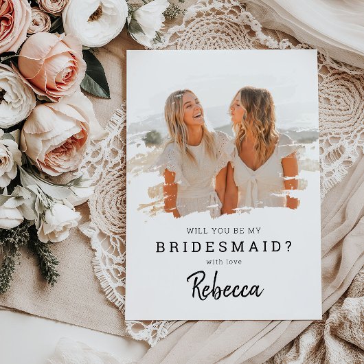 Trendy Smudge Foto | Werden Sie meine Bridesmaid s