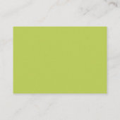 Trendy Soft Chartreuse Note Card Mitteilungskarte (Rückseite)