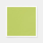 Trendy Soft Chartreuse Paper Napkins Serviette (Vorderseite)
