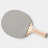 Trendy Soft Gray-Beige Custom Ping Pong Paddle Tischtennis Schläger (Seitenansicht)