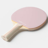 Trendy Soft Pastel Pink Custom Ping Pong Paddle Tischtennis Schläger (Vorderseite)
