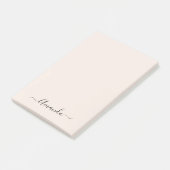 Trendy Soft Pink Minimalistische Post-It-Notes Post-it Klebezettel (angewinkelt)