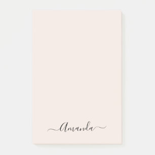 Trendy Soft Pink Minimalistische Post-It-Notes Post-it Klebezettel