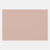 Trendy Solid Color Skin Beige D2AFA1 Geschenkpapier Set (Vorderseite 2)