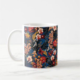 Trendy Sommer tropischer Hintergrund mit tiefem Ds Kaffeetasse