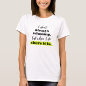 Trendy Song Texte Gray Lime Green Typografie T-Shirt (Vorderseite)