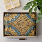 Trendy Sonnenblumen Schöne Sammlung Seidenpapier (Geschenk)