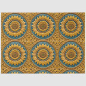 Trendy Sonnenblumen Schöne Sammlung Seidenpapier (Vorderseite)