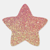 Trendy Sparkle Glitzer Pattern Stern-Aufkleber (Vorderseite)