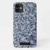 Trendy Sparkling Glitzer Sequins Frame Case-Mate iPhone Hülle (Rückseite)