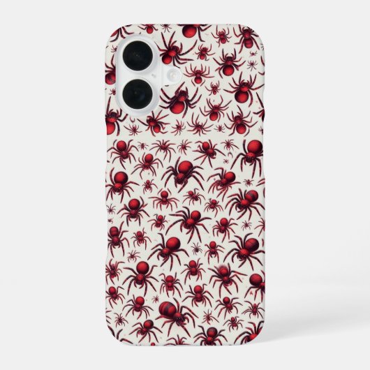 Trendy Spider Design Web of Style iPhone 16 Hülle (Rückseite)