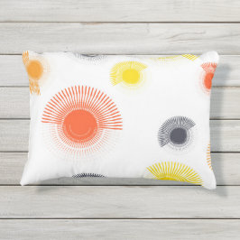 Trendy, spielerisch, lebhaft, cool, kreisförmig ge kissen für draußen