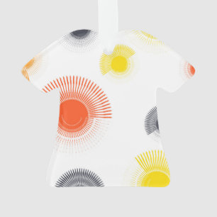 Trendy, spielerisch, lebhaft, cool, kreisförmig ge ornament